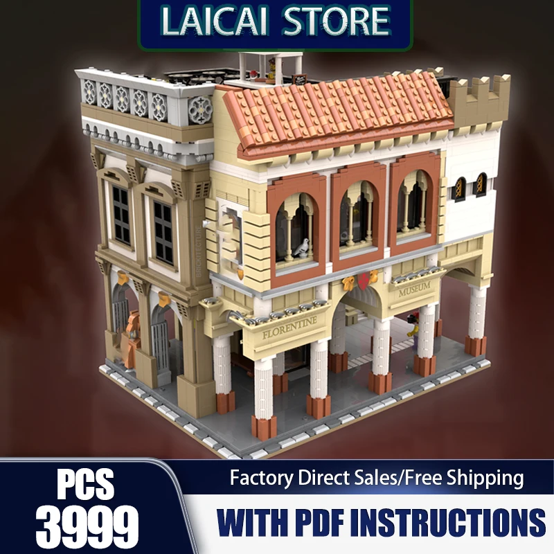

Movie Model Moc Building Bricks Modular Museum ​​​​​​​Model Technology Blocks Street View Christmas DIY Toy Construction Gifts
