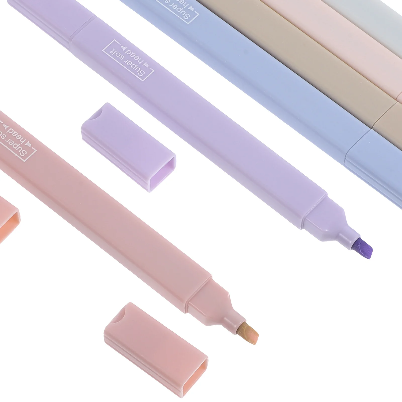 

6Pcs Highlighter Pens Art Markers Smooth Writing Comfortable Use for Special Events Appointments Budgets Highlighters