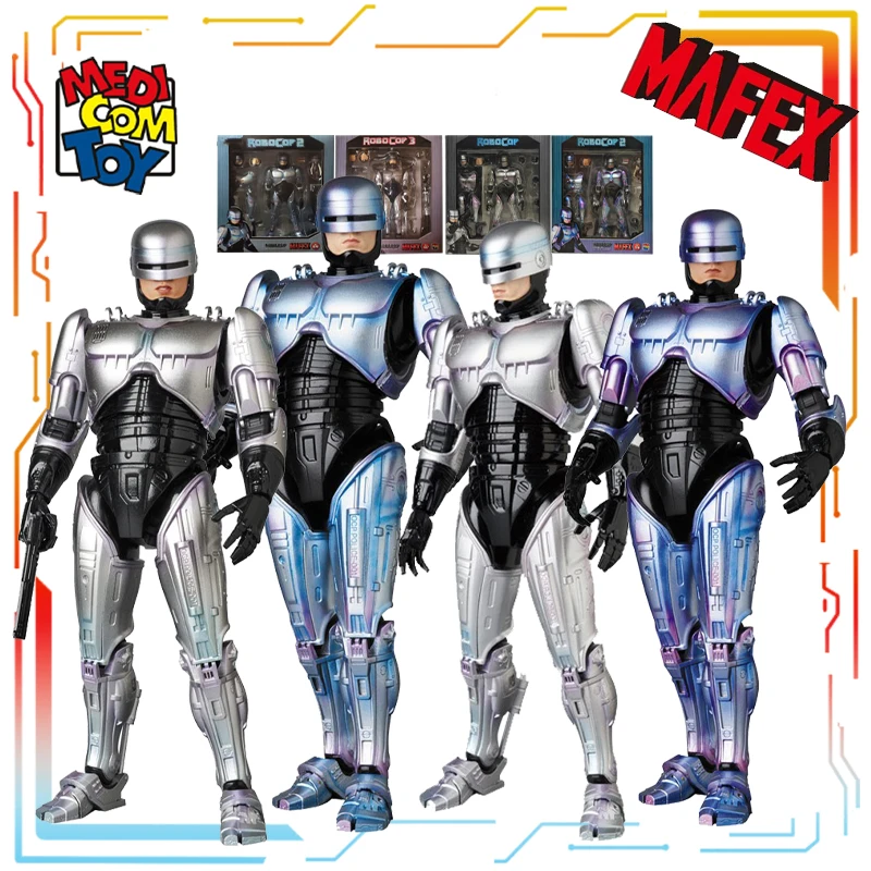 

Игрушка Medicom, оригинальный готовый продукт MAFEX, подвижная изысканная кукла RoboCop, аниме, экшн-фигурка, игрушки, модель, праздничный подарок для мальчиков