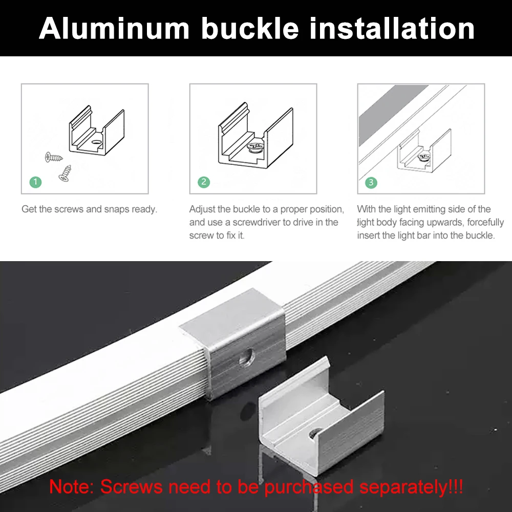 LED Neon Strip Fixed Clips High Quality Aluminium/Plastic/Silicone Buckle Accessories Connector Soft Silica Gel Tube Holder