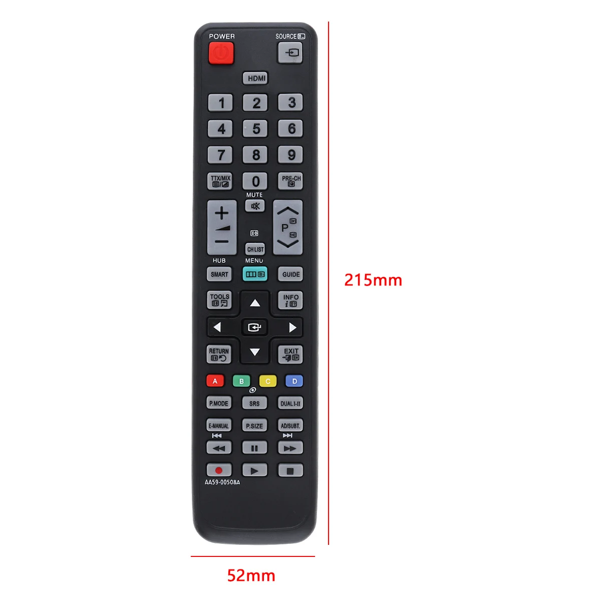 Remote Control TV IR 433MHz dengan Transmisi Panjang Cocok untuk Smart TV Samsung AA59-00508A / AA5900508A