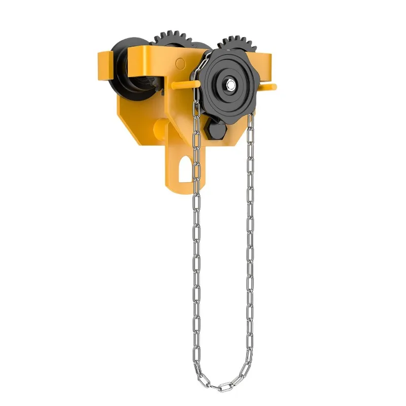 Lightweight Aluminum Alloy Mini Monorail Trolley For Portable Gantry Crane With 1T 2T Load Capacity For Construction Site Use