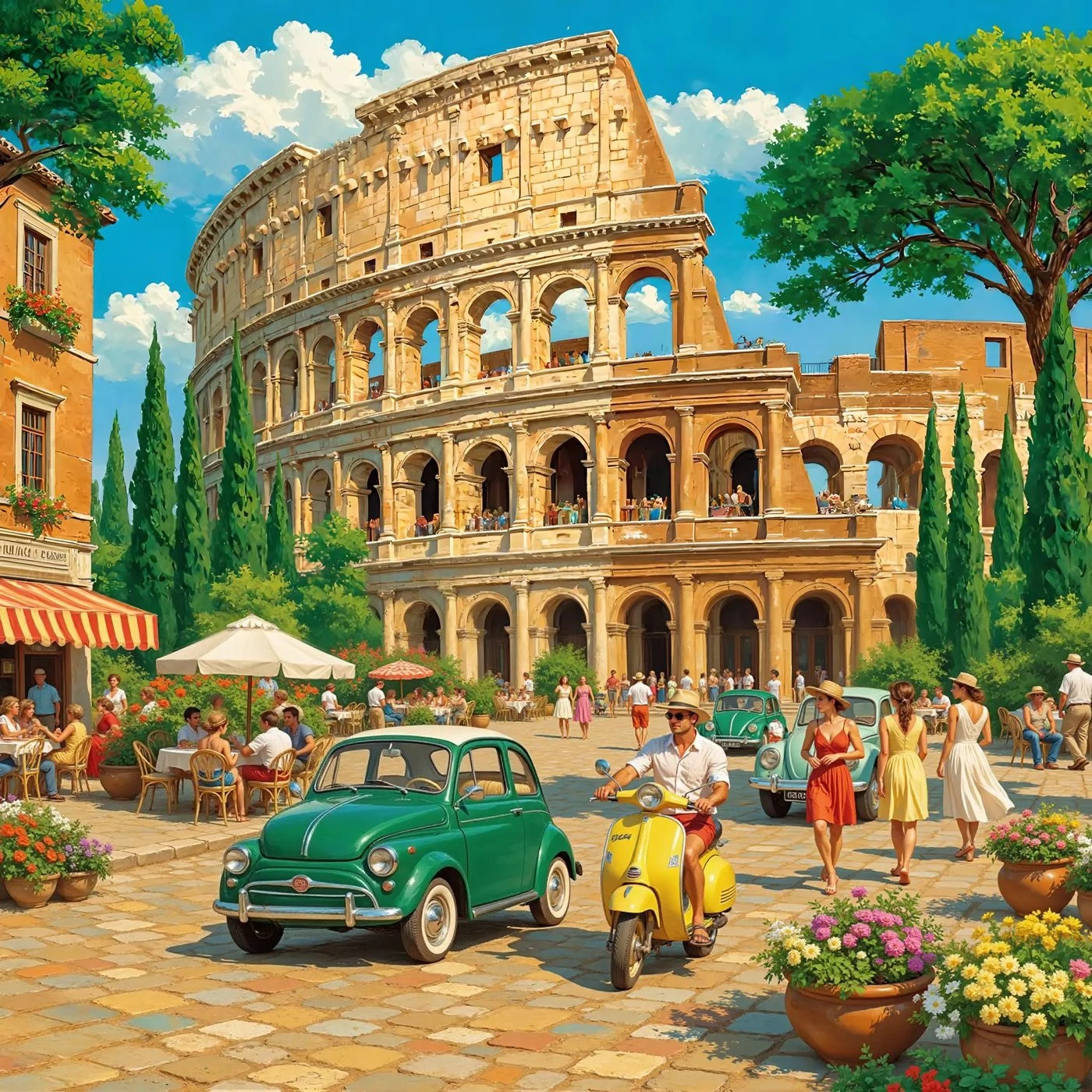 

Wonderful Life in Small Town 500PCS/1024 PCS Jigsaw Puzzles Relaxing Family Activity DIY Games for Living Room Home Decor Gift
