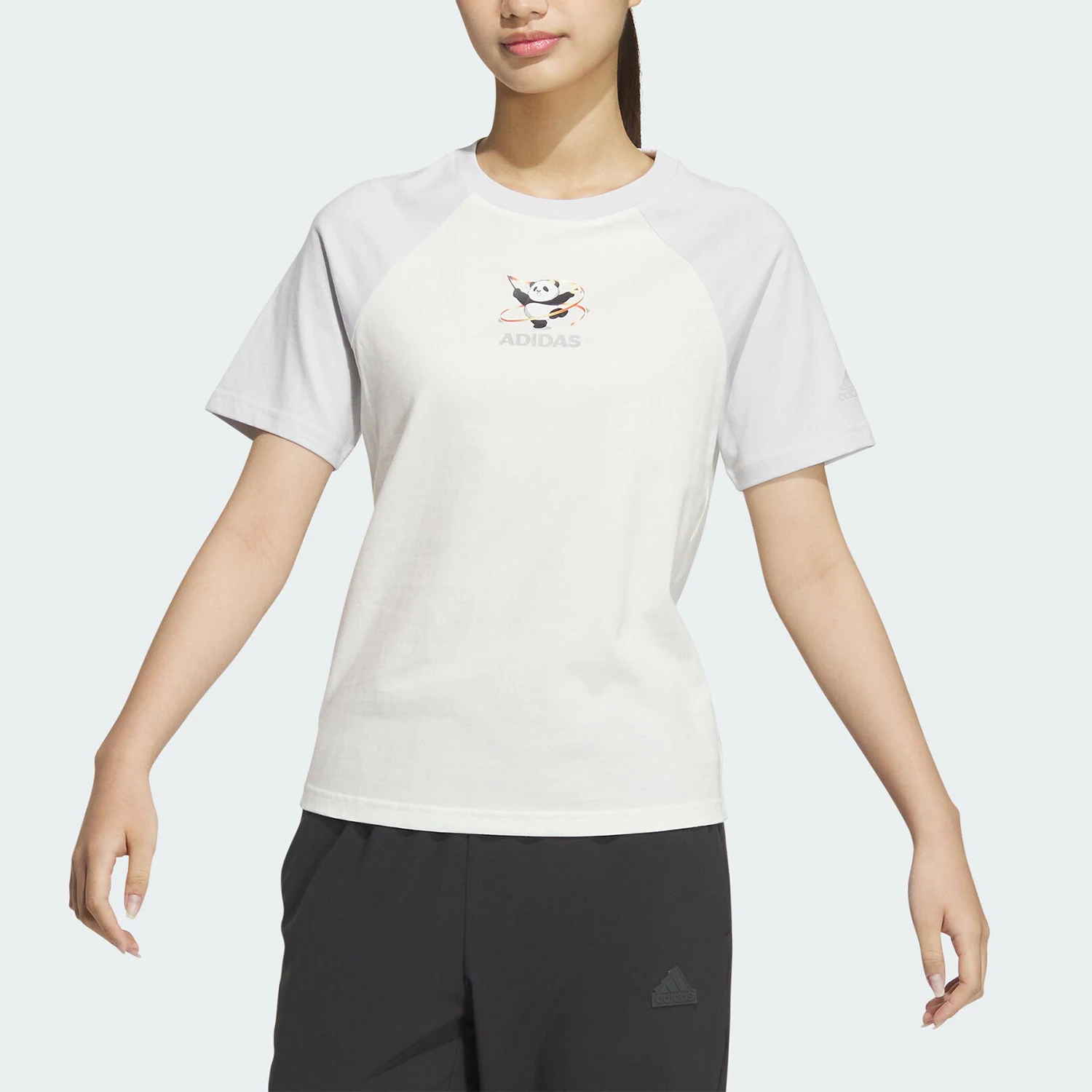 

Adidas genuine W TEE1 Women's Sports Round Neck Casual Short Sleeve T-Shirt JI6866