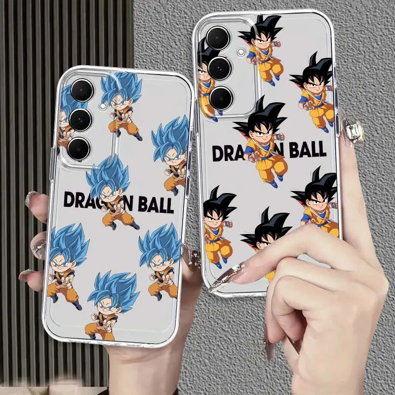 

Dragon Ball Vegetto Gogeta Phone Case For Samsung Galaxy S25 S24 S23 S22 S21 S20 S10 Lite Plus FE Edge TPU 5G Transparent