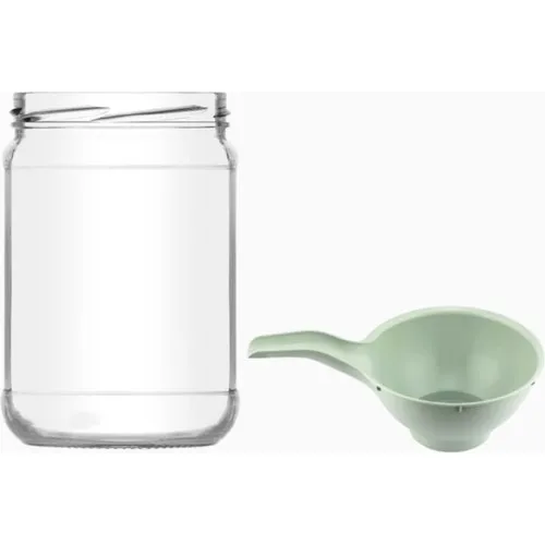 Pasabahce 5'li 720 ml Glass Jar With Lid Funnel