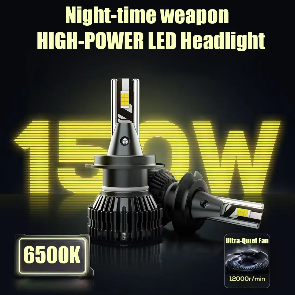 

H7 LED Headlight CANBUS 550000LM Car Light Bulb H4 H11 H8 H9 H1 9005 HB3 9006 HB4 9012 Headlamp 6500K 12V 24V Double Copper Tube