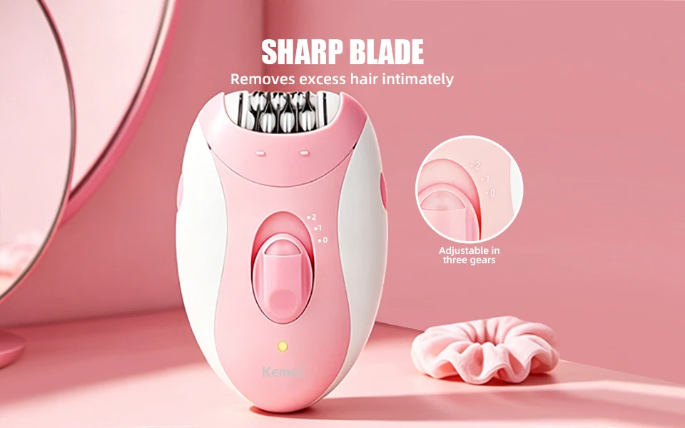 Women Epilator Electric Hair Removal Facial Hair Remover Underarms Rechargeable Body Lady Bikini Legs Arms Armpit