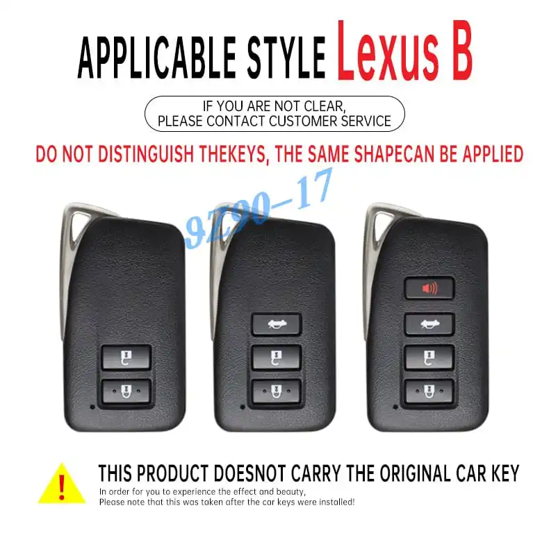 Metal Leather Car Key Fob Case Cover Keychain For Lexus NX RX LX IS ES GS 200t 250 300 300h 350 450h 500h Accessories