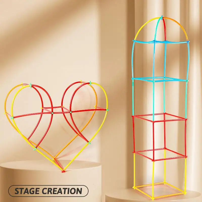 

Building Sticks For Kids Colorful Engineering Kit Stem Building Set Creative Construction Kit Engineering Educational Toy For Bo