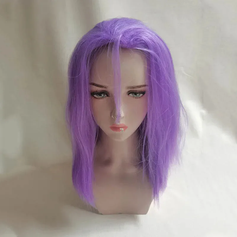 

Парик для косплея Team Rocket James, фиолетовые термостойкие парики из синтетических волос + бесплатная шапочка для парика