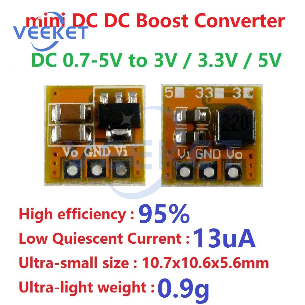 0.7-5V to 3V 3.3V 5V DC DC Boost Converter Boost Module