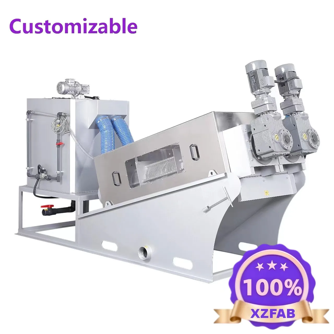 Customizable Stacker Sludge Dewatering Machine