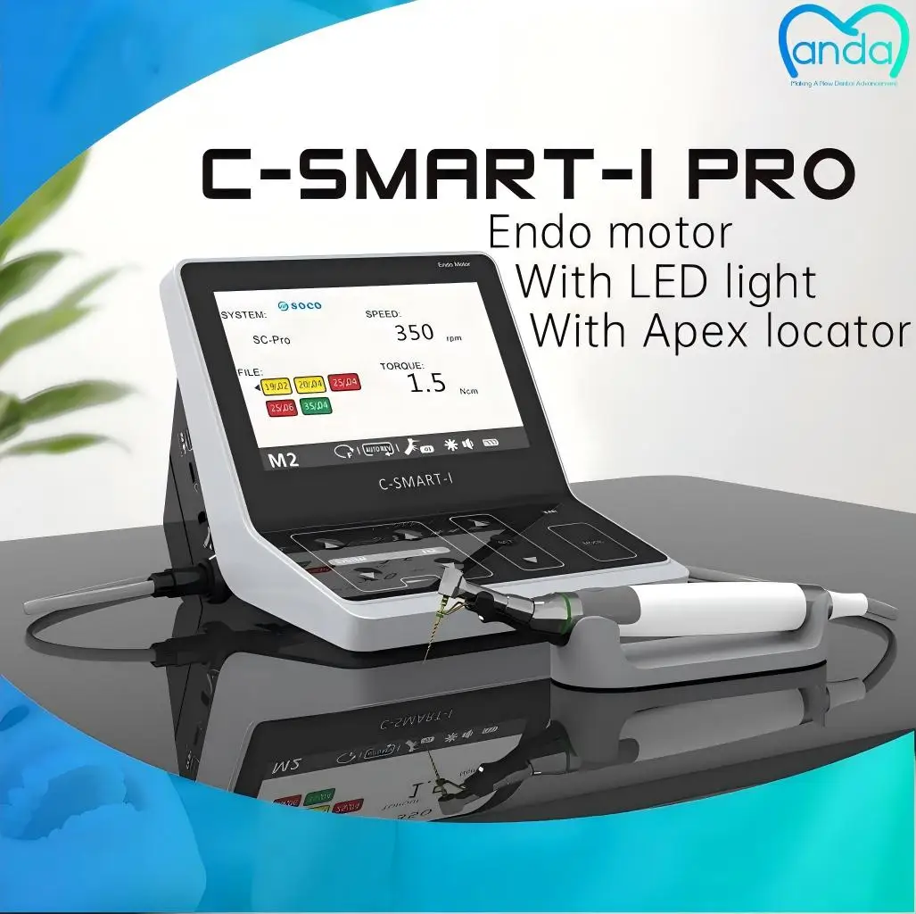 

MANDA Dental COXO C-SMART-I pro Endo Motor Smart со светодиодной лампой 16:1 Стандартный контругловой двигатель с Apex locatordent