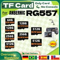 Para ANBERNIC RG557 consola de juegos portátil Retro tarjeta de memoria tarjeta TF tarjeta SD 512G 60000 juegos 510 juegos PSP regalo