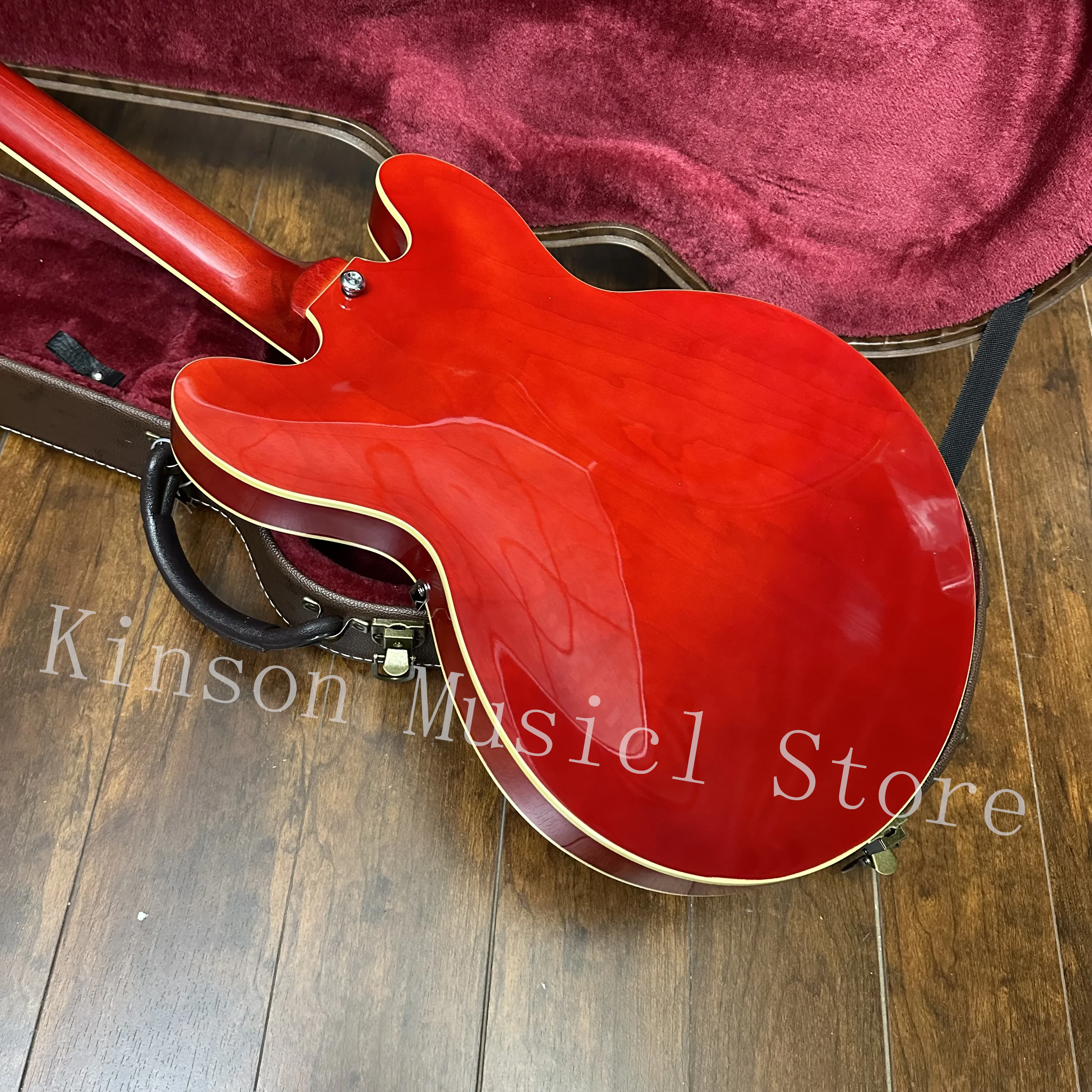 Jazz Style Semi-Hollow Body  Electric Guitar,Fast Shipping