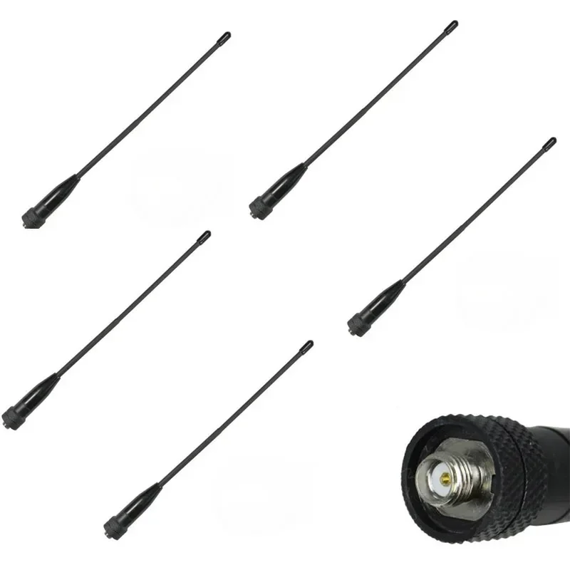 

Lots 5pcs 669C SMA Female VHF/UHF Dual Band Antenna For YAESU VX-3R VX-7R Baofeng UV3R TYT TH-UVF8D TH-UVF9D Two Way Radio