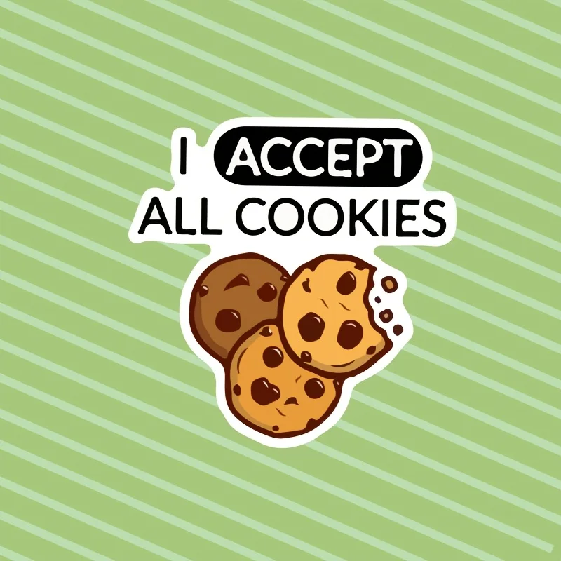 Universal programmer sticker, designed specifically for laptop decoration by developers and internet privacy humor enthusiasts