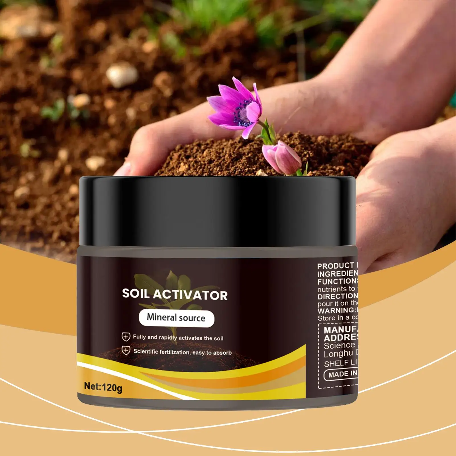 120g Indoor Potted Plants Soil Activator Efficient Nutrient Absorption Enhancer Premium Soil Conditioner Plant Growth Care