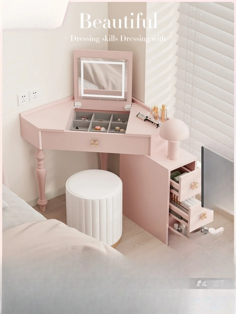

Corner Dresser French Bedroom Makeup Table Flip Mirror
