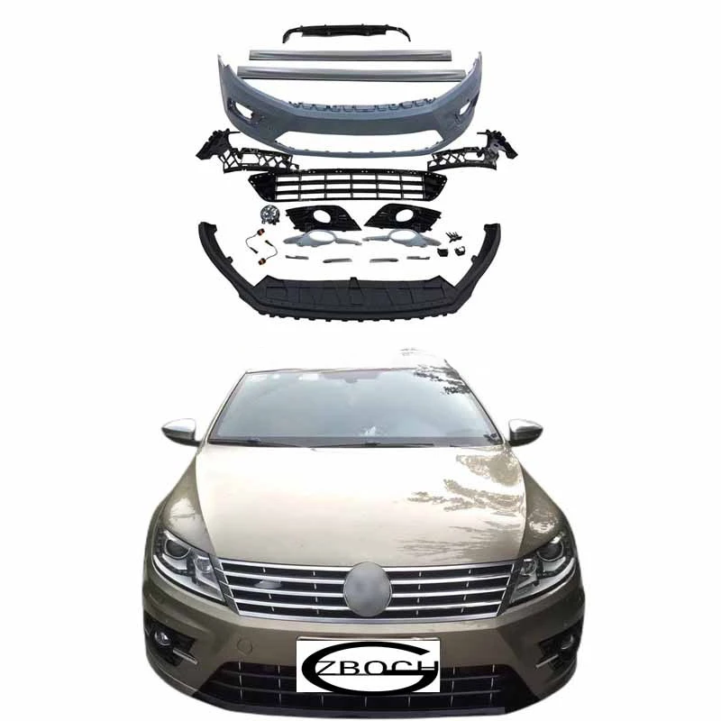 uine body kits For CC facelift R-line Front car bumper Front Grille Side Skirt Diffuser rear lip Front bumpercustom