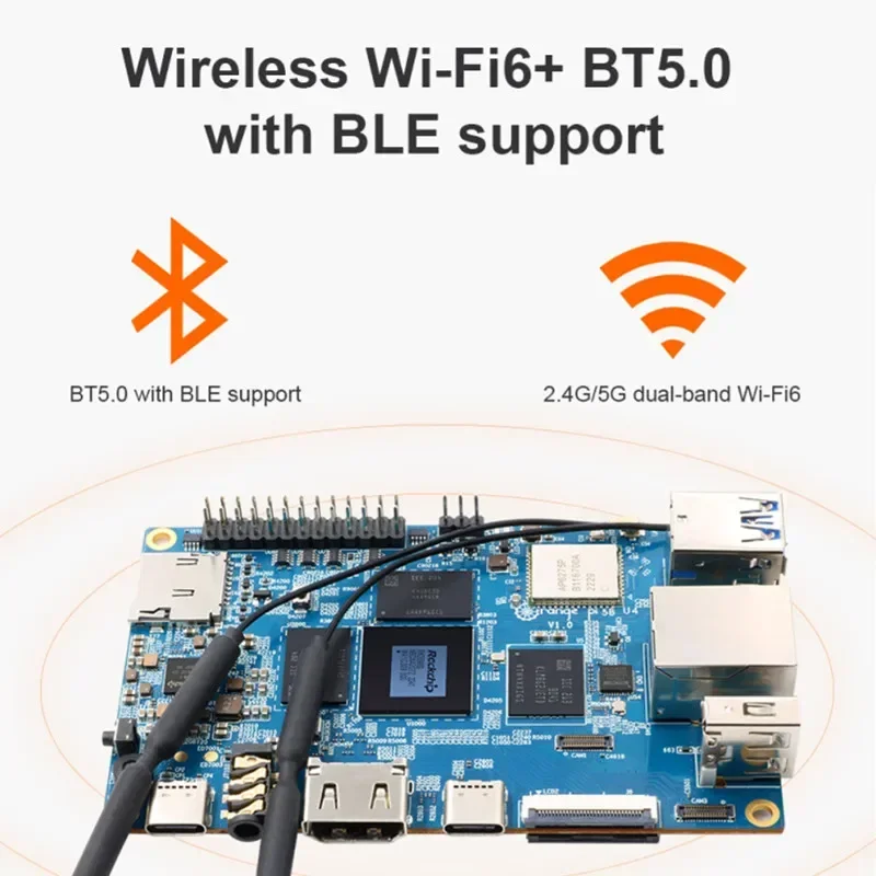 오렌지 파이 5B 8GB 램, 64GB EMMC RK3588S 와이파이 BT