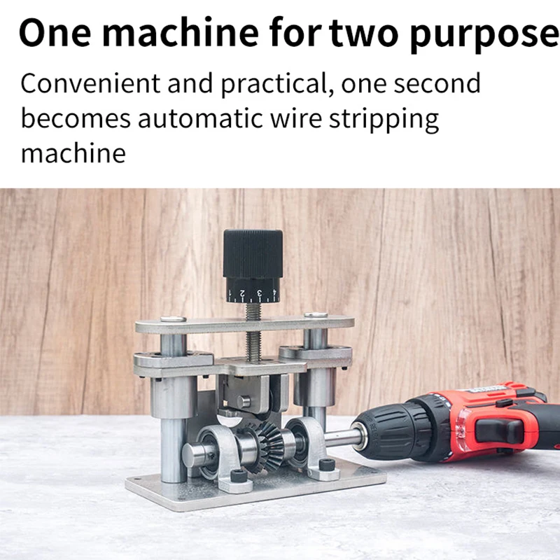 Wire Stripper Manual Electric Wire Stripping Tool 2-20mm Scrap Copper Cable Peeling Machine Hand Crank Use with Electric Drill