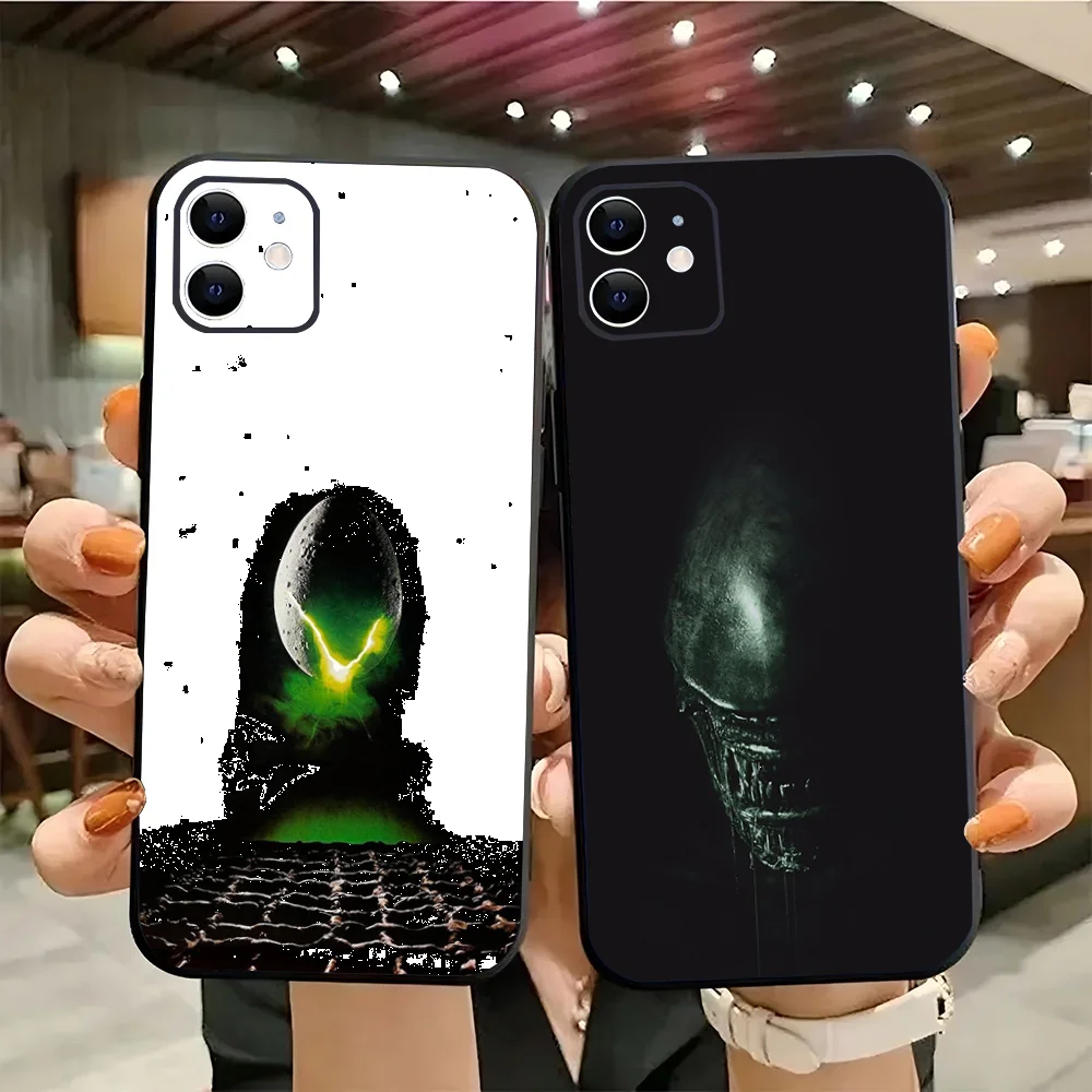 Movie A- Alien Xenomorph Phone Case Silicone Soft For IPhone 16 15 14 13 12 11 Plus Pro Max Plus