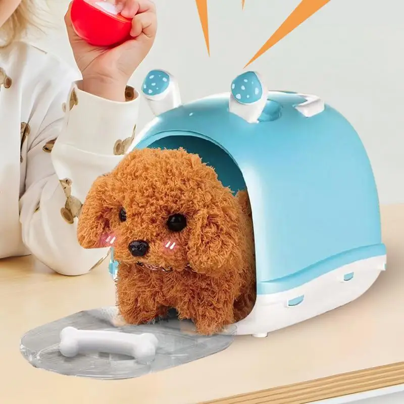 Electronic Pet Dog Plush Toy Walking Interactive Dog Animal Doll Automatic Walking Moving Electric Puppy Gift For babies Kids