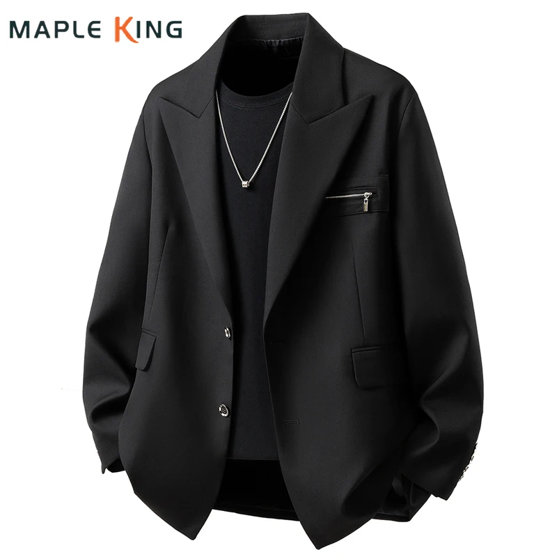 

Мужской пиджак, роскошный дизайнерский японский стиль Yamamoto Chaquetas Hombre Elegantes, свободная уличная одежда, черный крутой мужской пиджак 5XL