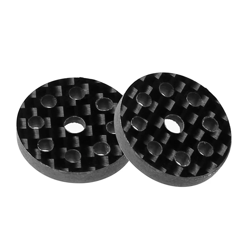 2Pcs Carbon Fiber Tail Wing M3 Screw Washer For 1/8 1/10 RC Off Road Truck Racing RC Car Upgrade Parts Accessories