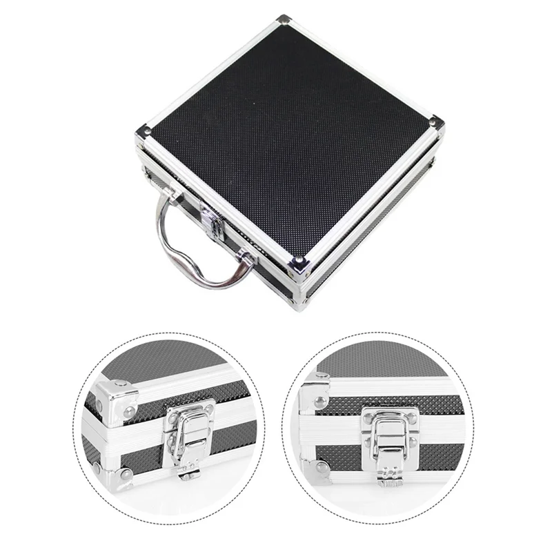 

A96I-Aluminum Alloy Toolbox Accessories Storage Box Practical Aluminum Suitcase Small Toolbox Storage Box Easy To Use Easy To St