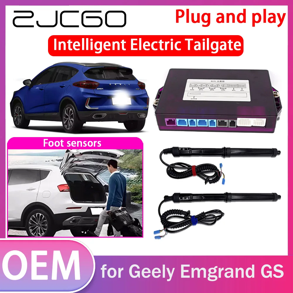 ZJCGO Electric Tailgate Lift Drive Trunk Opening Tail Gate Lift Soft Close Car Door for Geely Emgrand GS 2016~2020