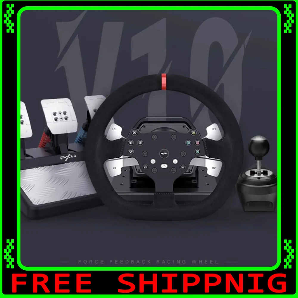 

Игровой контроллер Pxn V10, проводной игровой контроллер Force 900, вращение игрового руля для PS3/Ps4/Switch/Xbox Man, подарки на заказ