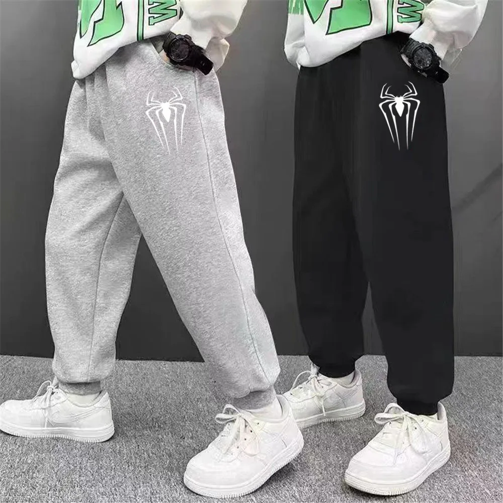 Jungen Mode Baumwolle Jogginghose Outdoor Kinder Spinne Drucken Jogger Frühling/Herbst Dünne Laufhose für Kinder ZZ01 – Detail 7