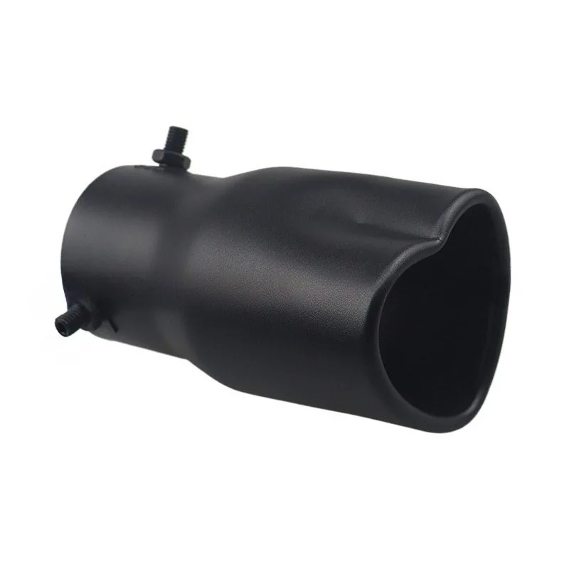 Car Parts New Design Heart Shape Style Car Accessories 2.5 Inch Stainless Steel Silver Black Exhaust Tips Muffler Tail Pipe