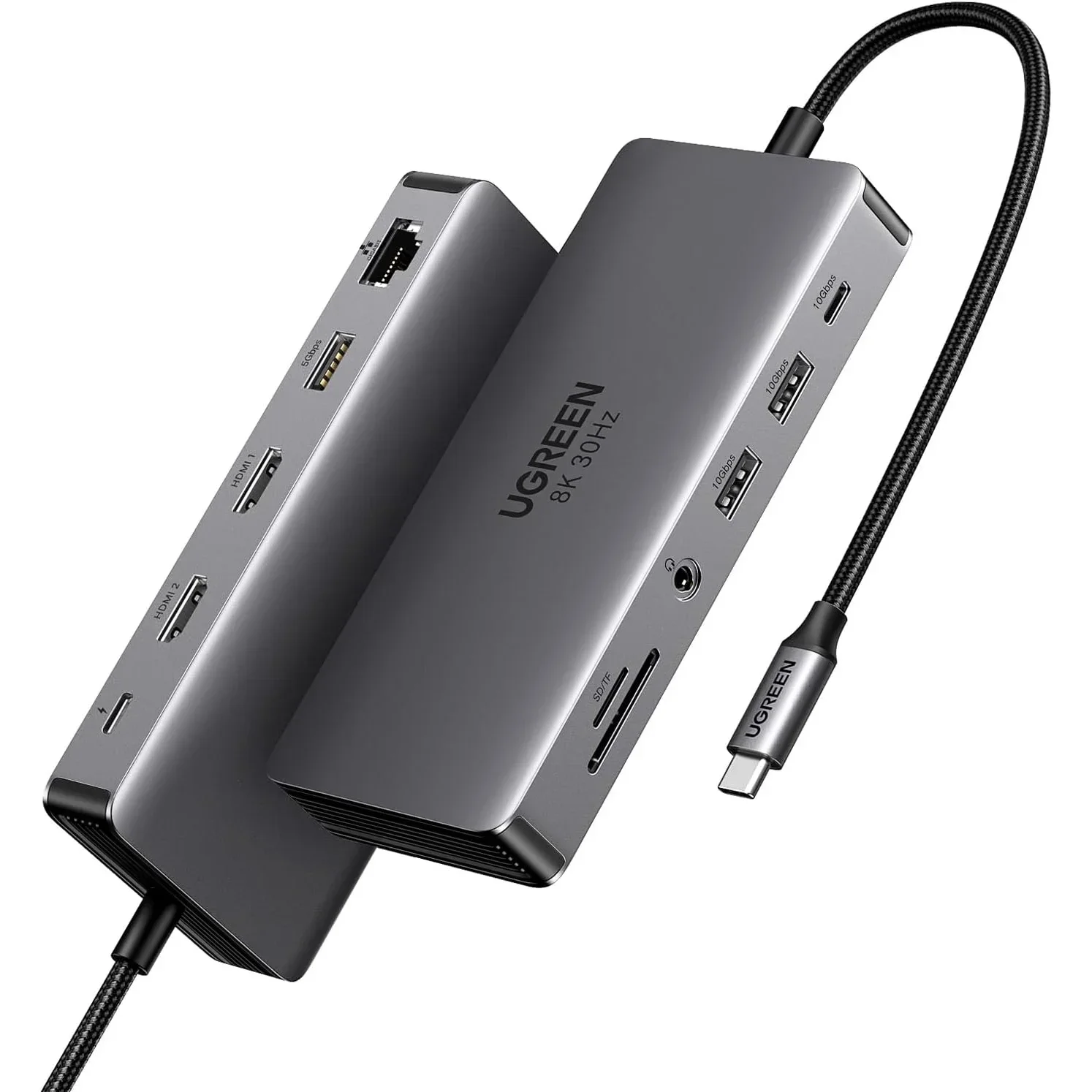 

UGREEN Revodok Pro 211 Laptop Docking Station 11 in 1 USB C Dock Dual HD-MI 10Gbps Data Port 100W PD Gigabit Ethernet