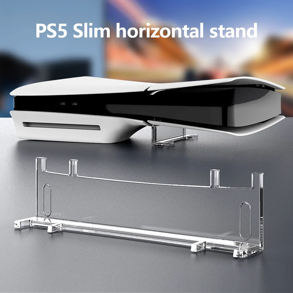 

Acrylic Horizontal Bracket Holder For PS5 Transparent Console Slim Stand Accessories For PlayStation 5 Optical Drive/Digital Ver