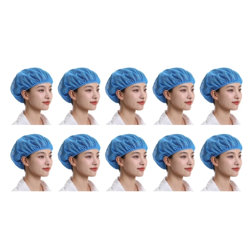 10pcs Lightweight Stretchy Net Hat With Adjustable Fit Comfortable Cycling Head Cover For Sports Hiking And Daily Wear Y166