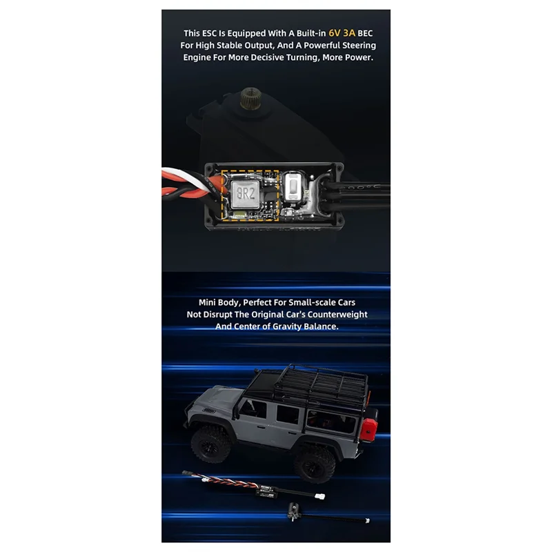 N33R-SEQURE Ant Esc 2-3S High Performance Outer Rotor Brushless Power Kit For Rc Climbing Car - Image 5