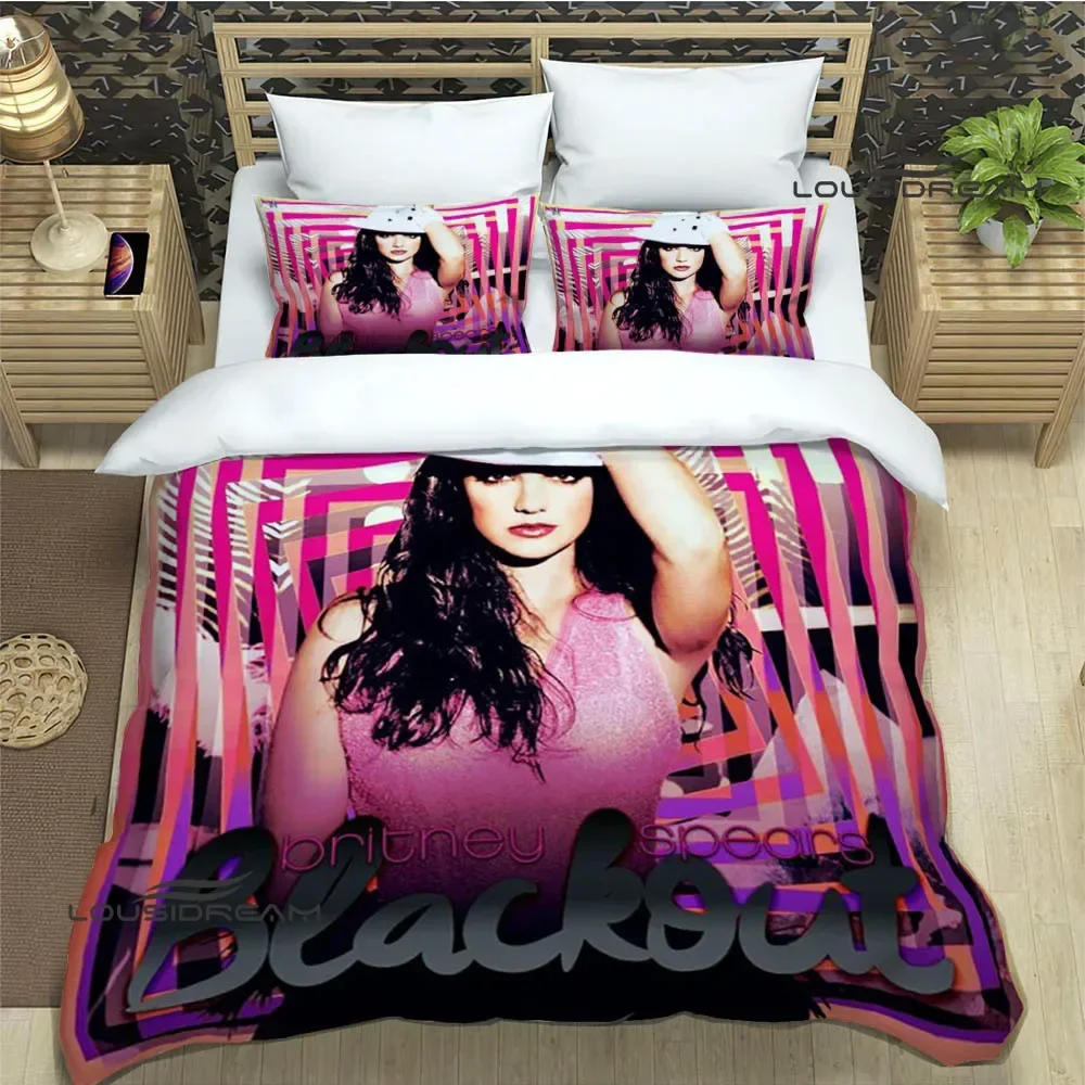 Star Britney Spearsr Bedding Sets exquisite bed supplies set duvet cover bed comforter set bedding set luxury birthday gift