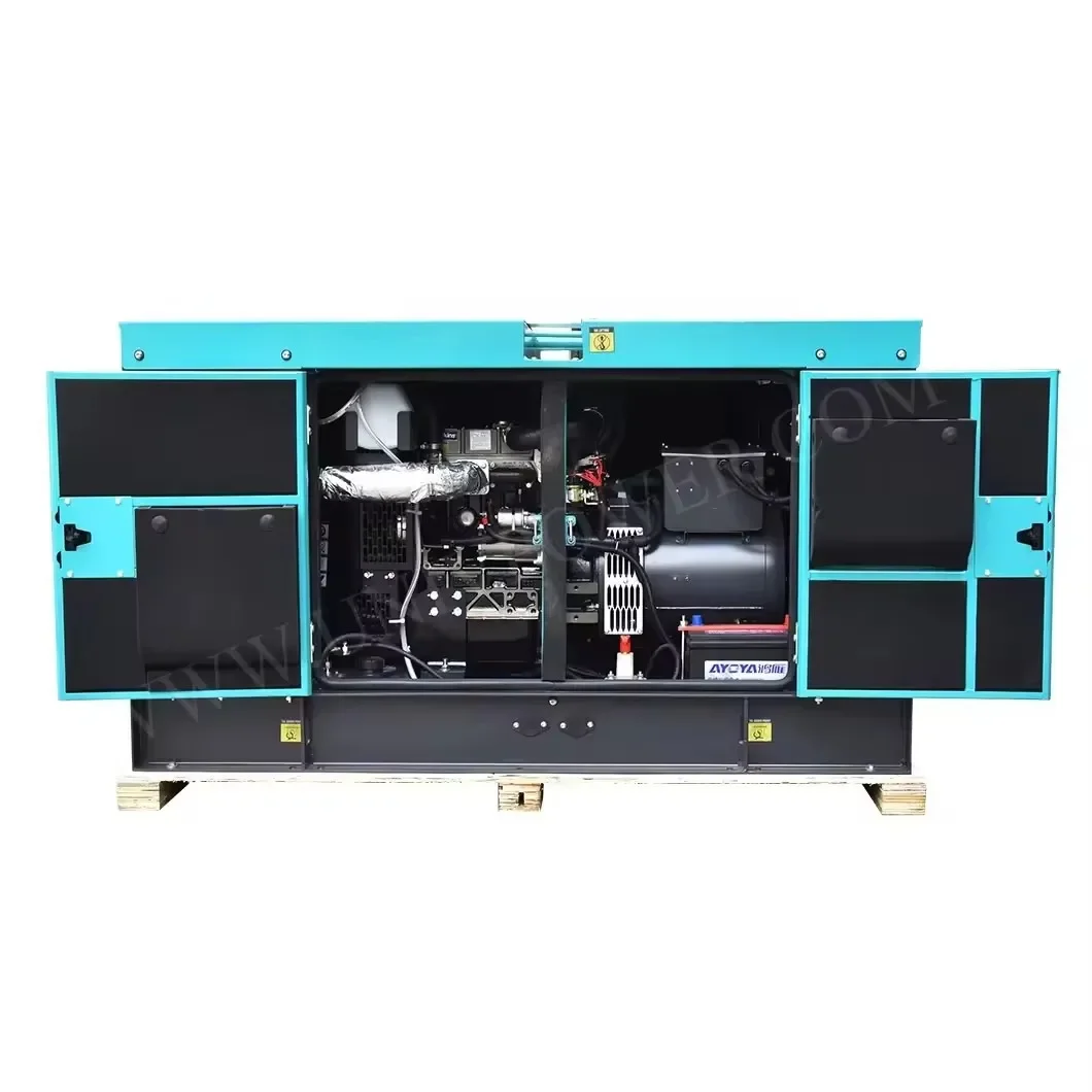 7KVA Silent Generator Set with Big Tank Low Power for Industrial Use Made China 60Hz Frequency 400V Rated Voltage 1500RPM Speed