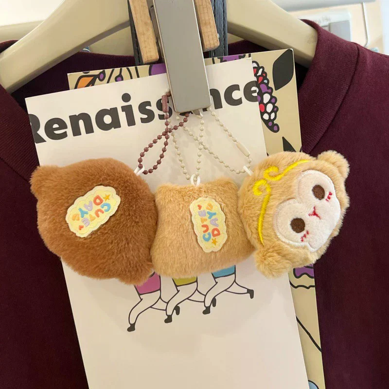LLavero de peluche de Rey Mono, juguete de dibujos animados de capibara Sun WuKong, muñeco de peluche, colgante, llavero de coche, mochila, bolsa, decoración, regalo para niños
