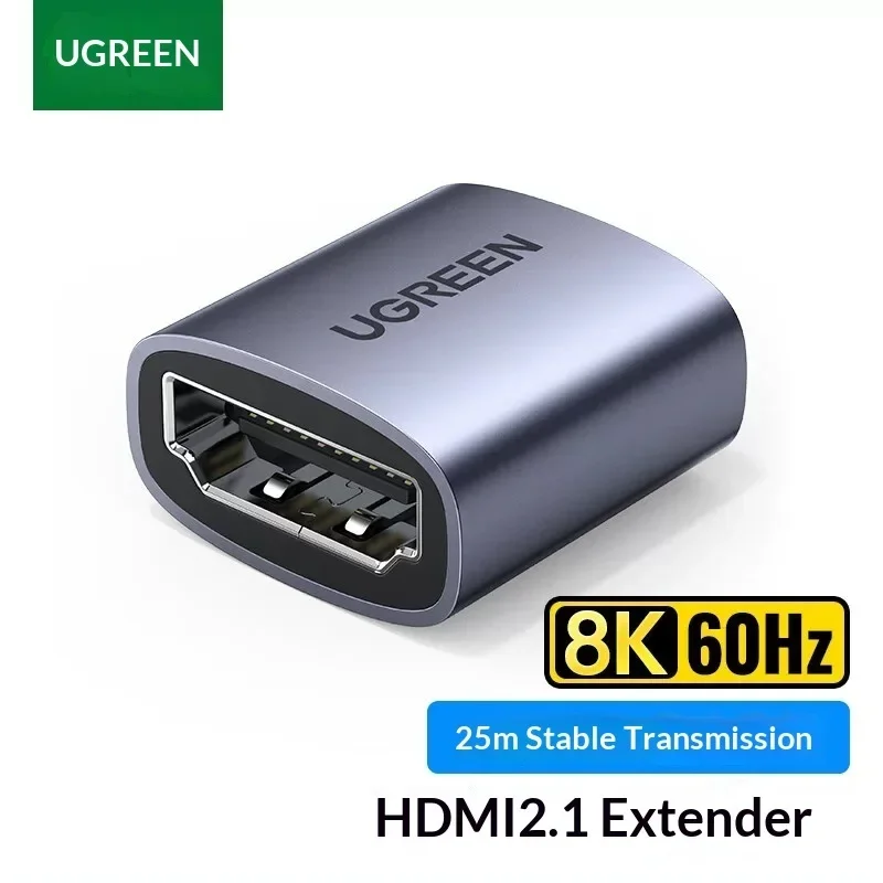 UGREEN 90592 HDMI 2.1 Coupler Female to Female 8K 60Hz 4K 120Hz Adapter Extender for TV PS5 Xbox