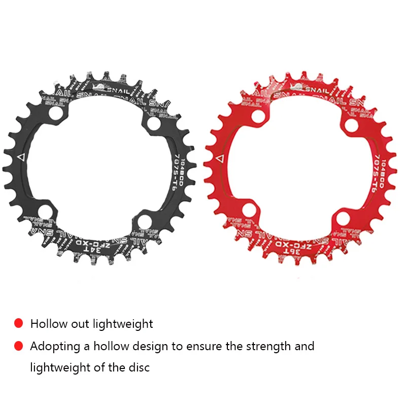 SNAIL 104BCD MTB Chainring Mtb single chainring crankset mtb crankset 32T/34T/36T/38T/40T/42T 104BCD Chainwheel for bike parts image 4