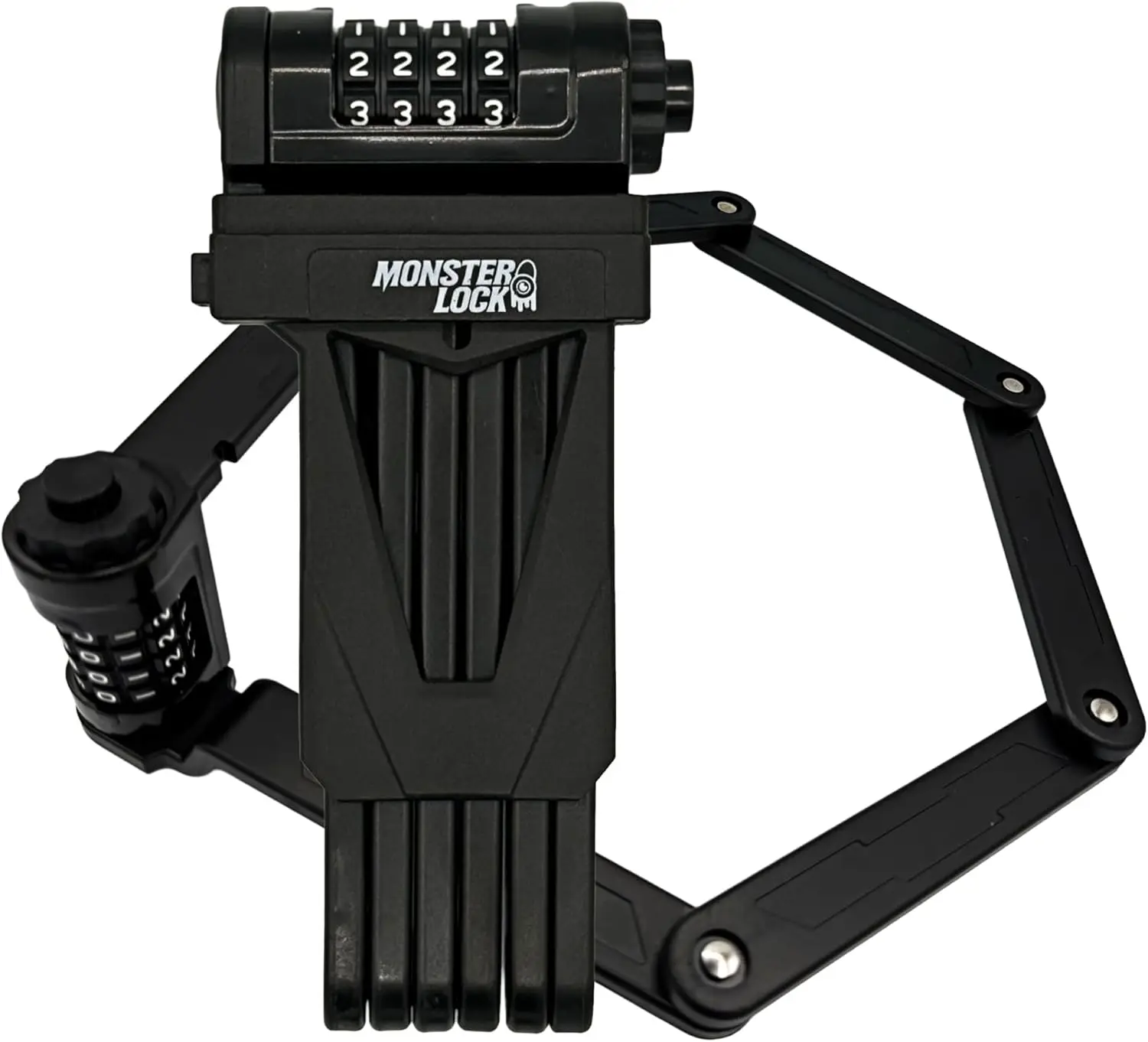 

Monster Folding Bike Lock – Heavy-Duty Anti-Theft Hardened Steel, Rust-Proof, Foldable Compact High