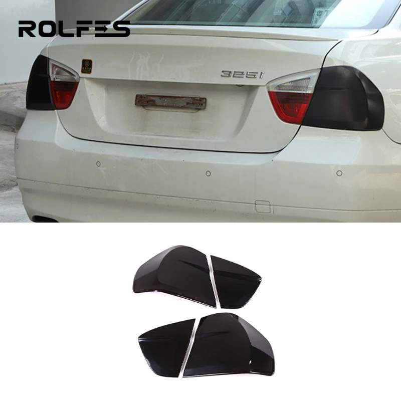 

ROLFES Car Tail Light Reversing Lamp Shade Brake Indicator Cover Decoration Accessories For BMW 3 Series E90 2005-2008