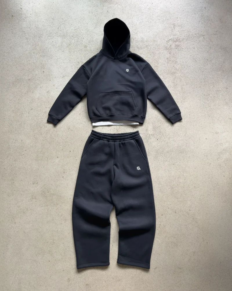 Y2k الرجال مجموعة أزياء الشارع Harajuku ملابس رياضية ريترو المال نمط تصميم جديد مجموعة العصرية الهيب هوب السراويل الرياضية غير رسمية الملابس #1