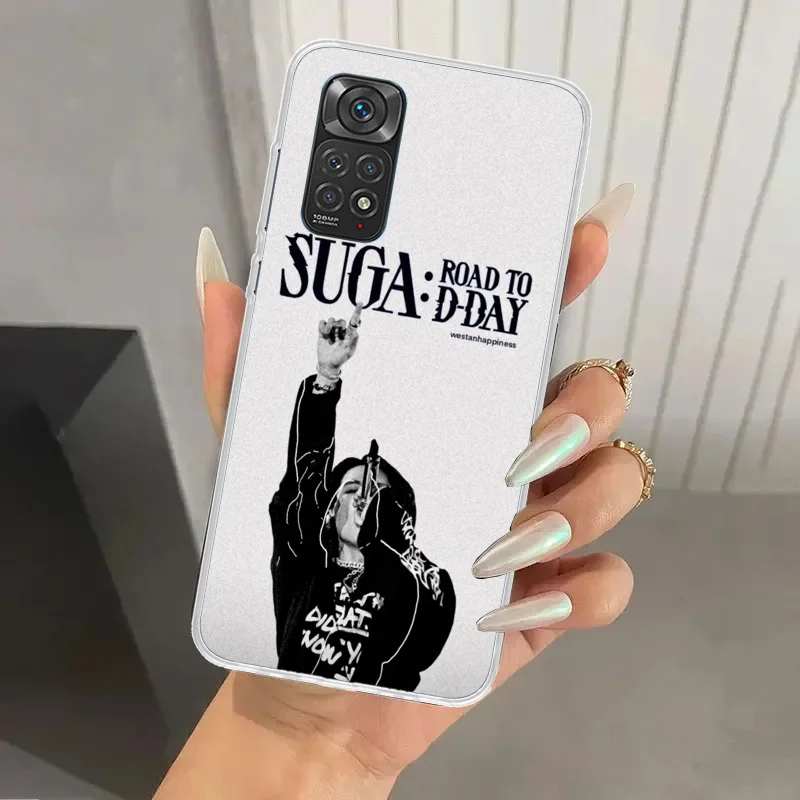 SUGA D-DAYs Phone Case for Xiaomi Redmi Note 13 12S 12 11S 11 11T 11E 10S 9 Pro Plus 8 8T 9T 7 Soft Funda Print Shell