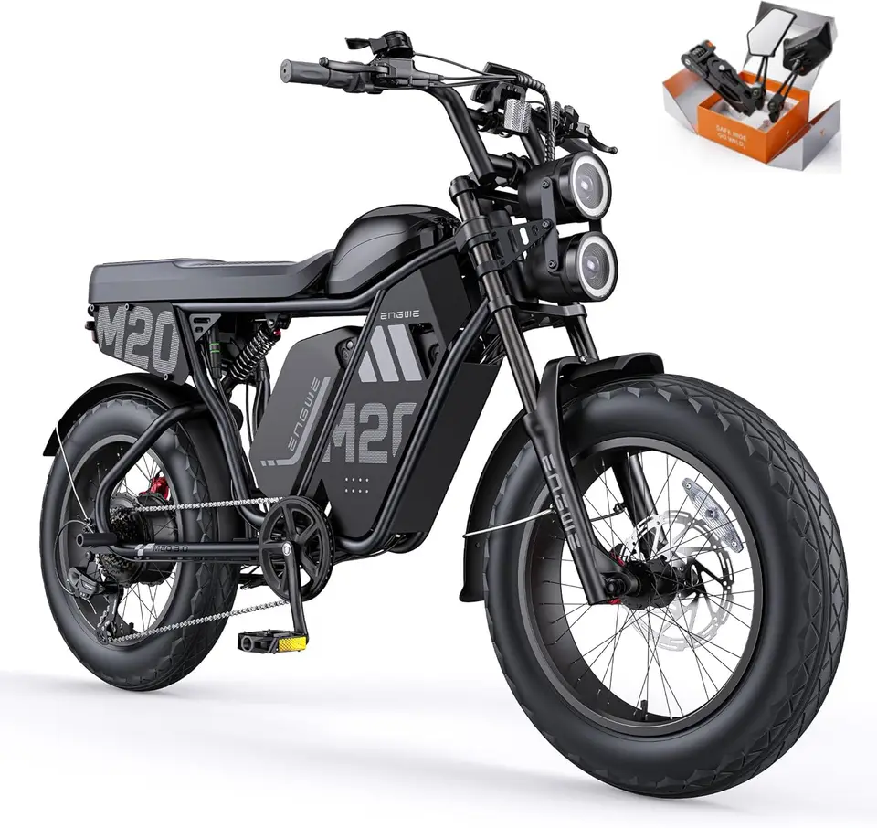 M20 3.0 3300W Off-Road Electric Bike—Cruise Control, Speed 40MPH, 60V 40Ah Battery 2h Fast Charging, 180Mile Range, 120Nm image 2